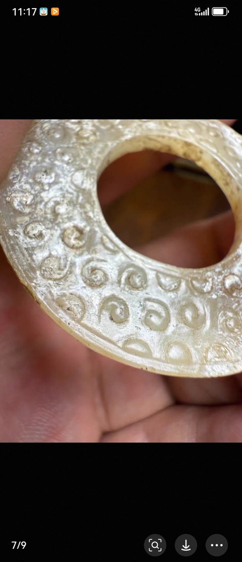 古玩玉器仿古玉璧真品鑒賞圖