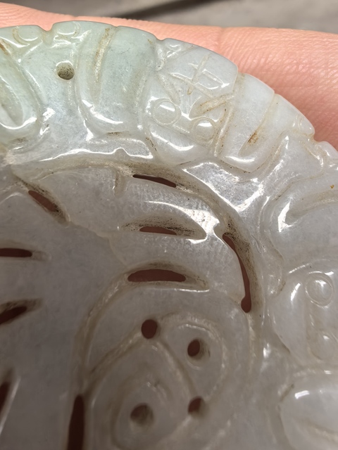 古玩玉器翡翠雕“五福佩”真品鑒賞圖