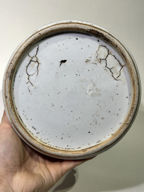 古玩陶瓷人物紋粉彩將軍罐真品鑒賞圖