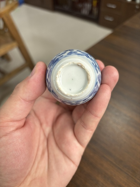 古玩陶瓷青花纏枝蓮紋鼻煙壺拍賣，當前價格3500元