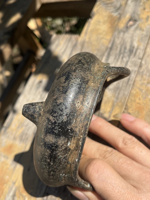 古玩銅器銅香爐真品鑒賞圖