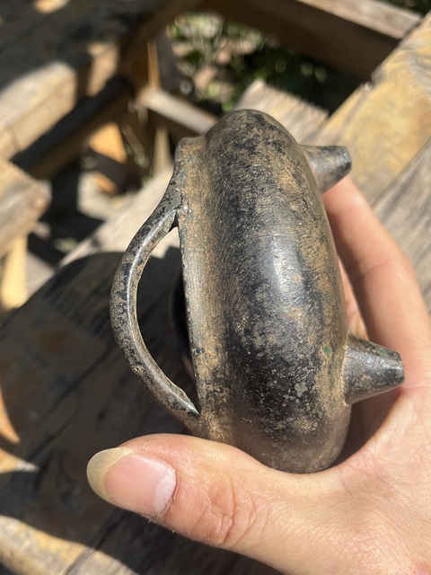 古玩銅器銅香爐真品鑒賞圖