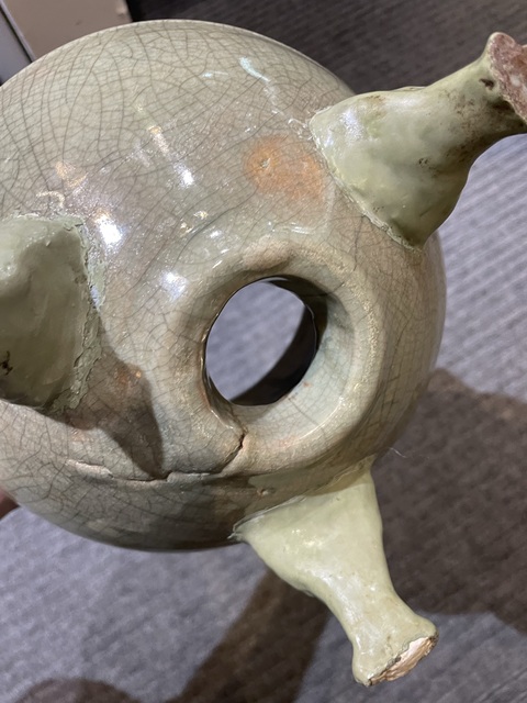 古玩陶瓷 青釉香爐標(biāo)本真品鑒賞圖