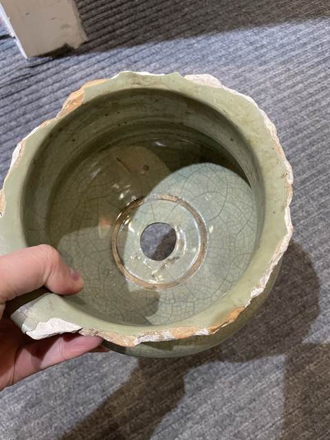 古玩陶瓷 青釉香爐標(biāo)本真品鑒賞圖