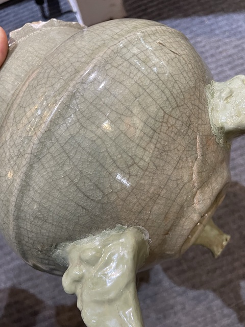 古玩陶瓷 青釉香爐標(biāo)本真品鑒賞圖