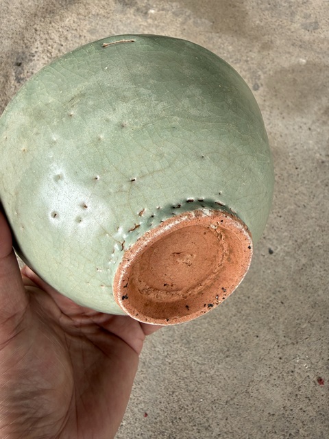 古玩陶瓷龍泉青瓷茶碗真品鑒賞圖