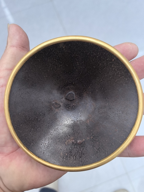 古玩陶瓷建窯芝麻釉茶盞拍賣，當(dāng)前價格376元