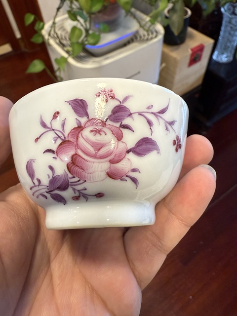 古玩陶瓷廣琺瑯花卉紋杯真品鑒賞圖