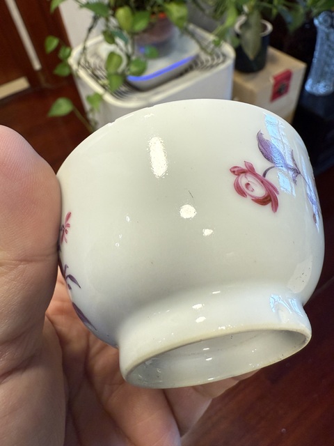 古玩陶瓷廣琺瑯花卉紋杯真品鑒賞圖