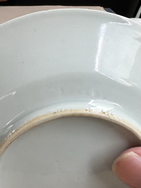 古玩陶瓷摩羯龍紋青花盤真品鑒賞圖