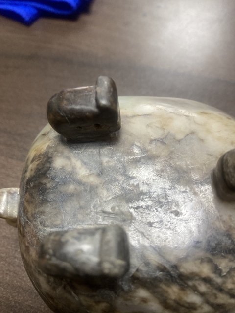 古玩玉器和田玉雕“執杯”真品鑒賞圖