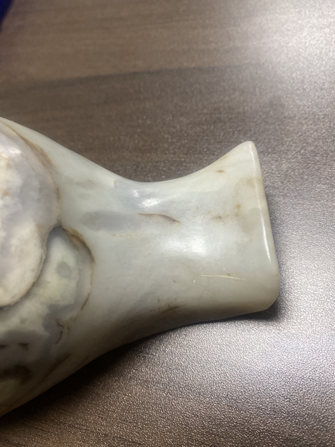 古玩玉器和田玉雕“執杯”真品鑒賞圖