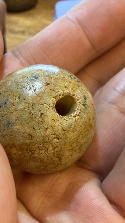 古玩玉器仿古珠子真品鑒賞圖