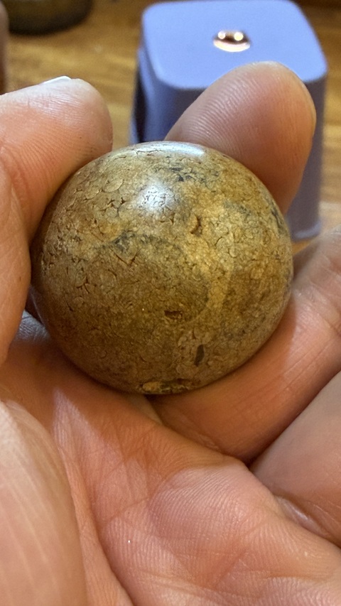 古玩玉器仿古珠子真品鑒賞圖