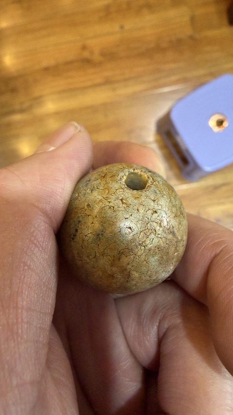 古玩玉器仿古珠子真品鑒賞圖