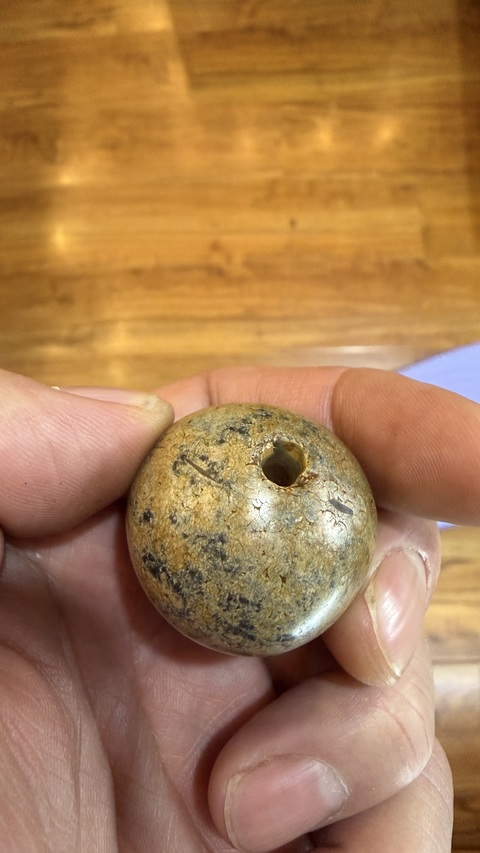 古玩玉器仿古珠子真品鑒賞圖