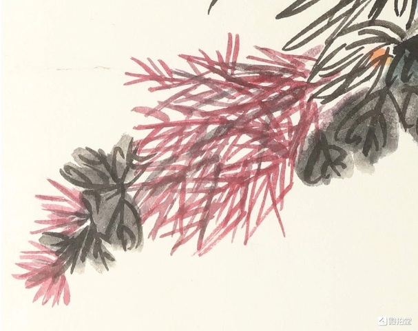 古玩字畫菊真品鑒賞圖