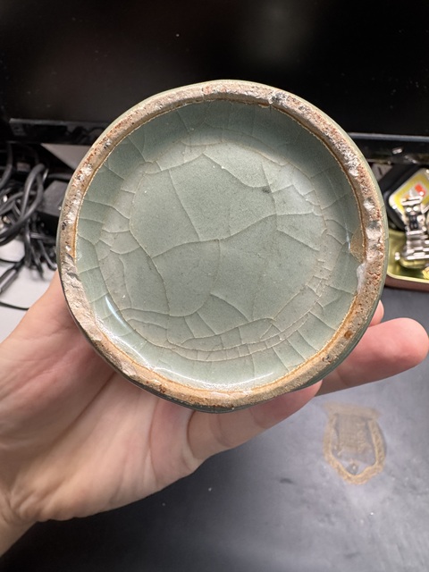 古玩陶瓷龍泉瓶真品鑒賞圖