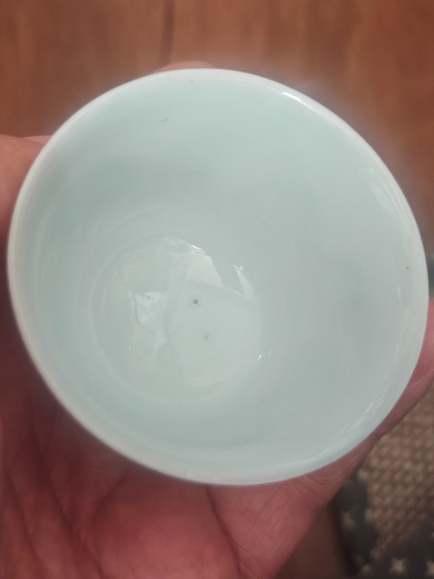 古玩陶瓷青花駿馬紋杯真品鑒賞圖