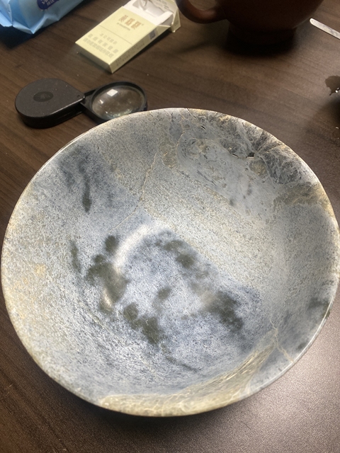 古玩玉器做舊仿古“玉碗”真品鑒賞圖