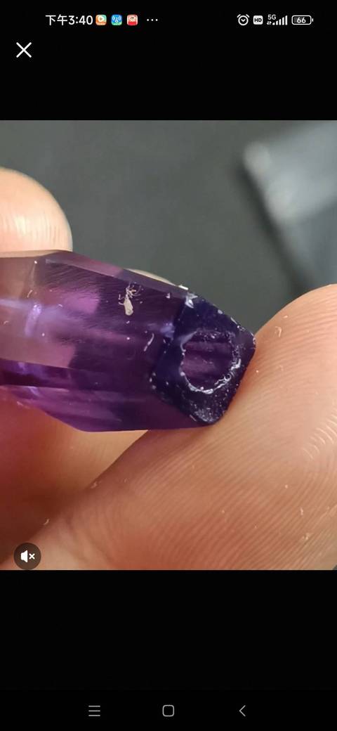 古玩玉器仿古水晶多愣珠真品鑒賞圖