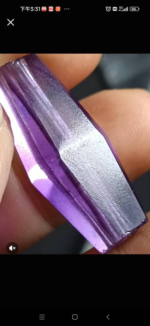 古玩玉器仿古水晶多愣珠真品鑒賞圖