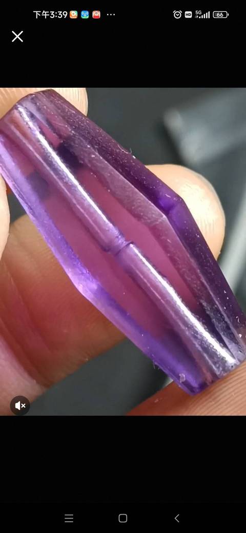 古玩玉器仿古水晶多愣珠真品鑒賞圖