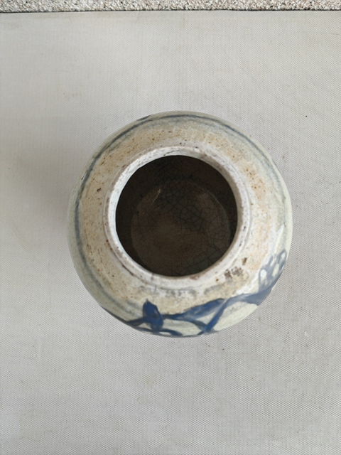 古玩陶瓷青花福壽雙全罐真品鑒賞圖