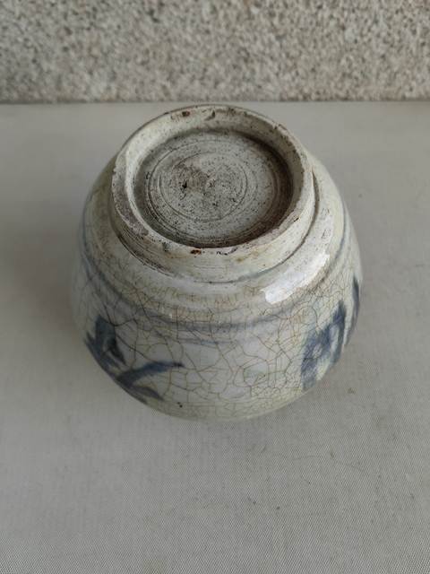 古玩陶瓷青花福壽雙全罐真品鑒賞圖