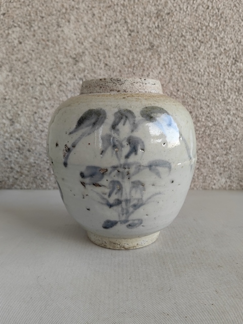 古玩陶瓷吉語紋青花罐拍賣，當前價格580元