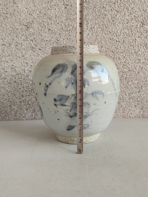 古玩陶瓷吉語紋青花罐拍賣，當前價格580元