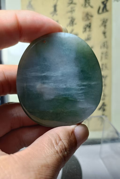 古玩玉器翡翠雕“金蟾掛牌”拍賣，當前價格500元