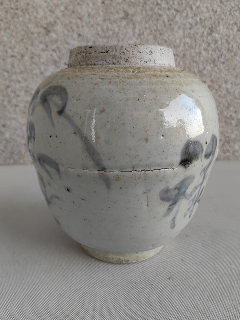 古玩陶瓷吉語紋青花罐拍賣，當前價格580元