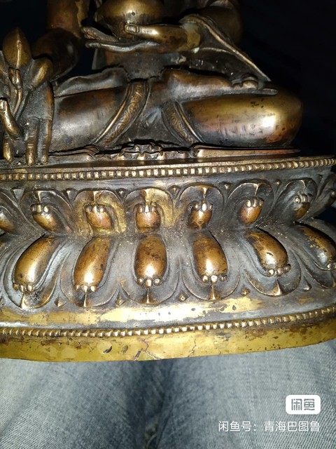 古玩銅器銅藥師佛真品鑒賞圖