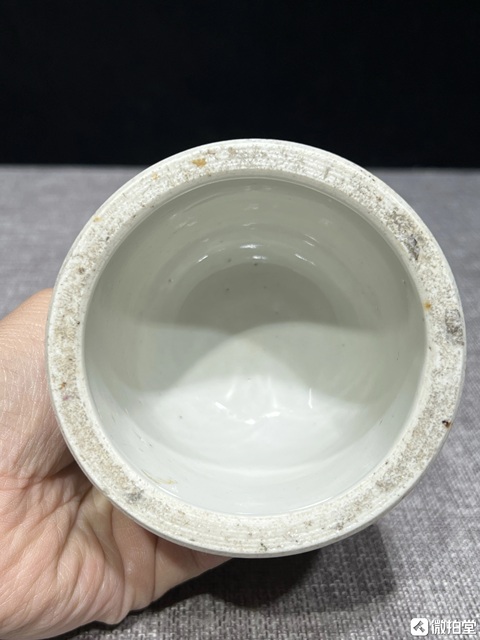 古玩陶瓷粉彩八仙人物燭臺真品鑒賞圖