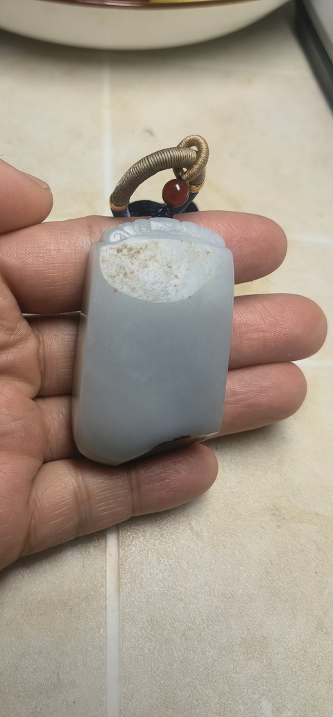 古玩玉器和田玉雕“平安無事牌”真品鑒賞圖