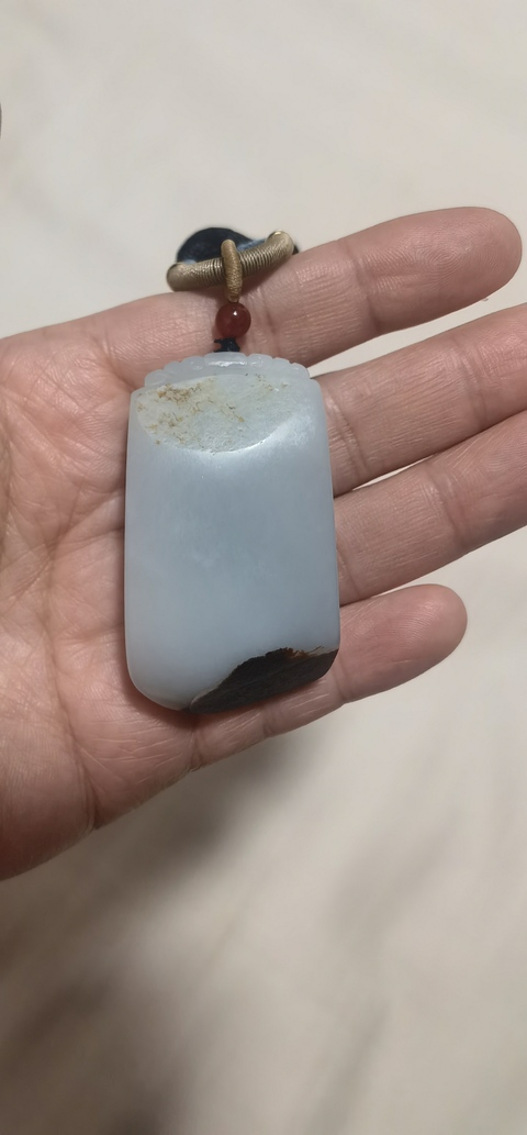 古玩玉器和田玉雕“平安無事牌”真品鑒賞圖