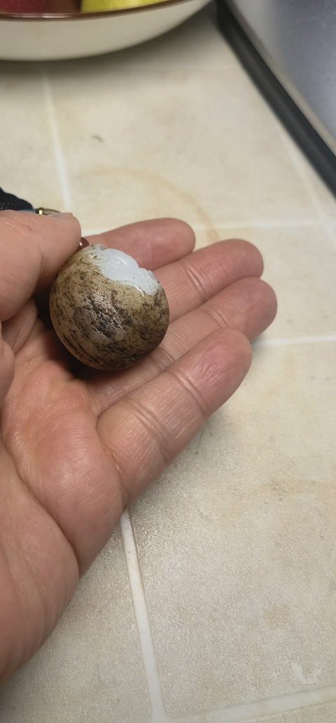 古玩玉器和田玉雕“彌勒佛”掛件真品鑒賞圖