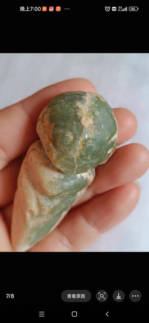 古玩玉器仿文化期人物題材把件真品鑒賞圖