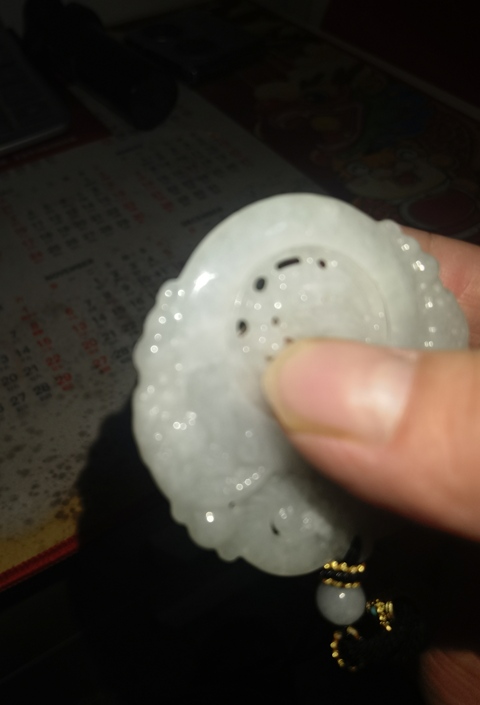 古玩玉器天然翡翠雕“轉芯佩”真品鑒賞圖