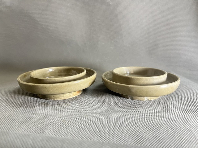 古玩陶瓷明龍泉青瓷盞托二個(gè)拍賣，當(dāng)前價(jià)格788元