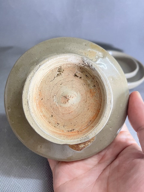 古玩陶瓷明龍泉青瓷盞托二個(gè)拍賣，當(dāng)前價(jià)格788元