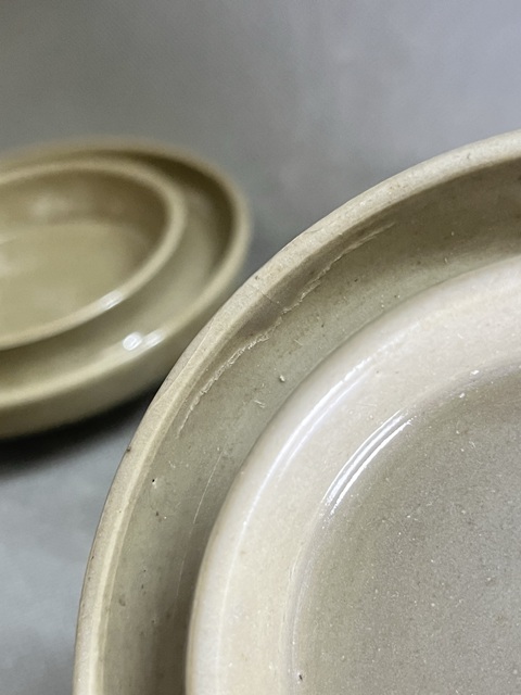 古玩陶瓷明龍泉青瓷盞托二個(gè)拍賣，當(dāng)前價(jià)格788元