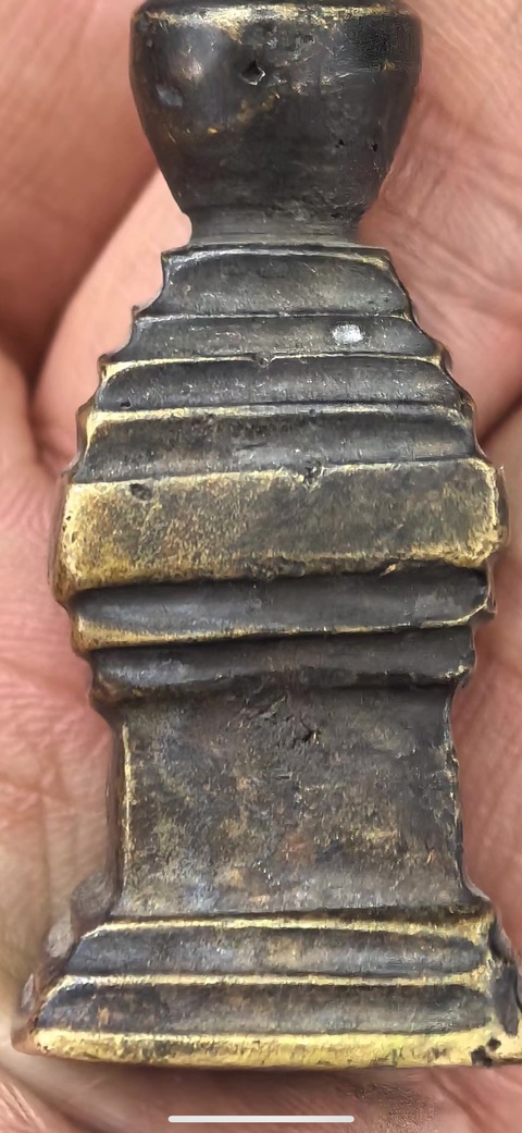 古玩銅器銅佛塔頂真品鑒賞圖