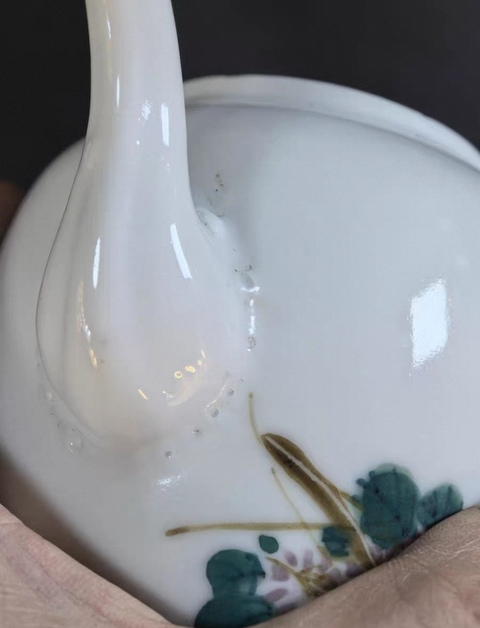 古玩陶瓷花鳥紋執壺真品鑒賞圖