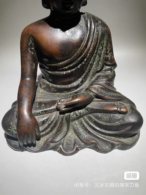 古玩銅器銅釋迦摩尼真品鑒賞圖