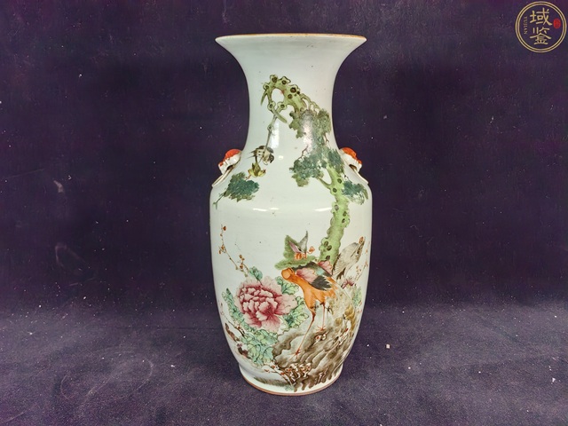 古玩陶瓷五倫圖雙鋪首撇口瓶真品鑒賞圖