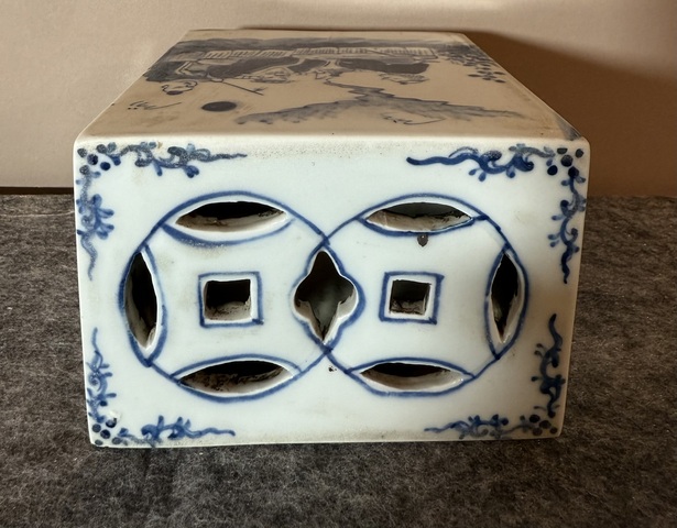 古玩陶瓷青花人物故事書檔真品鑒賞圖