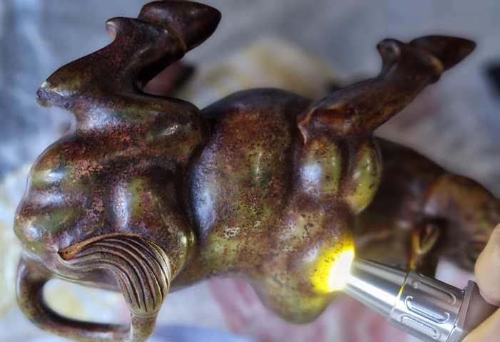 古玩玉器做舊仿古“玉牛”真品鑒賞圖