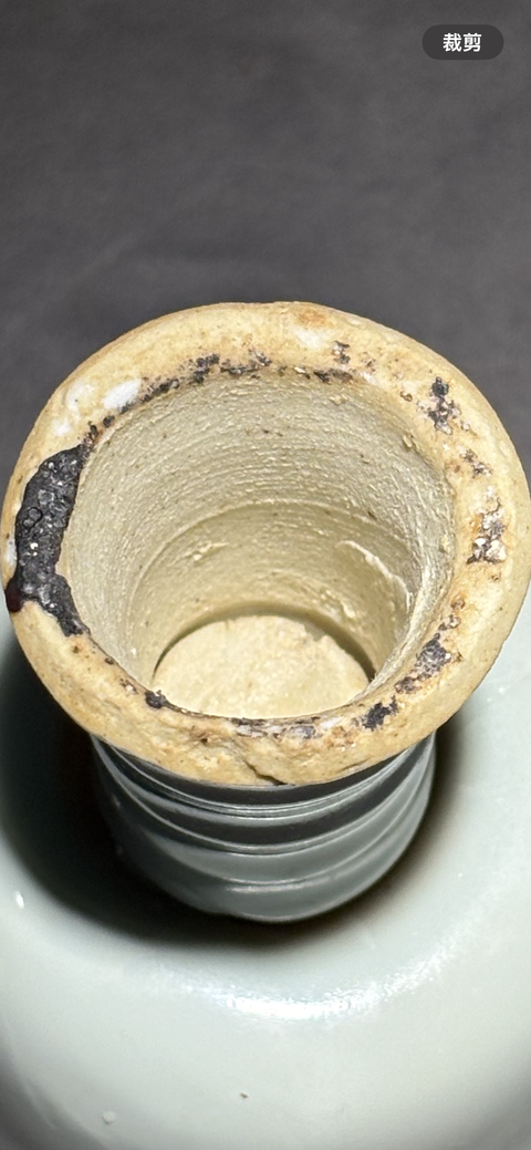 古玩陶瓷青白釉印花花卉貼塑螭龍紋高足杯真品鑒賞圖